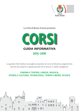 Corsi 2015 2016