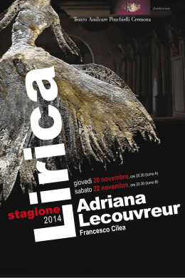 Adriana Lecouvreur - Teatro Ponchielli
