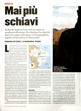 In Brasile migliaia di persone lavorano in