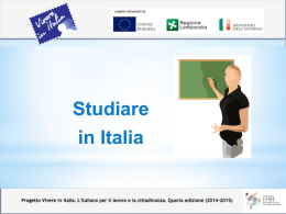 slide - Vivere in Italia