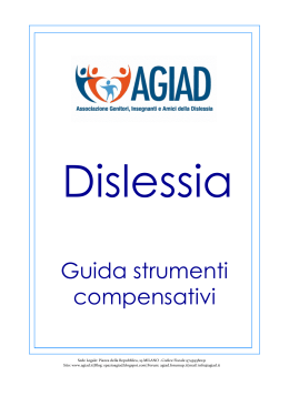 Dislessia-Guida AGIAD strumenti compensativi