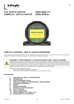 manuale d`uso