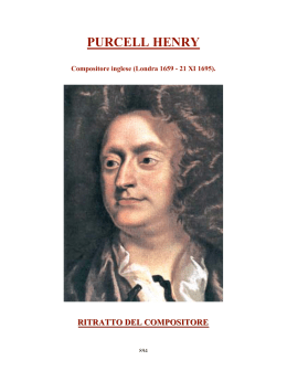 Henry Purcell - Magia dell`opera