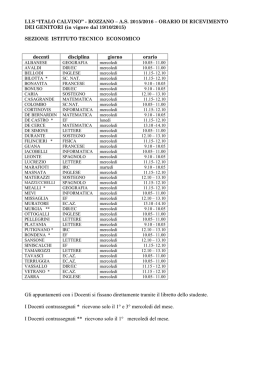 ricevimento parenti 2015 - 2016