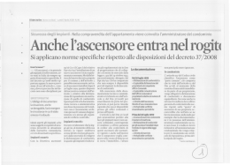 Sicurezza degli impianti. Nella compravendita dell`appartamento