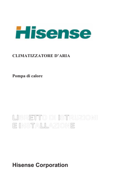 Manuale installazione Hisense Inverter - Caldaie