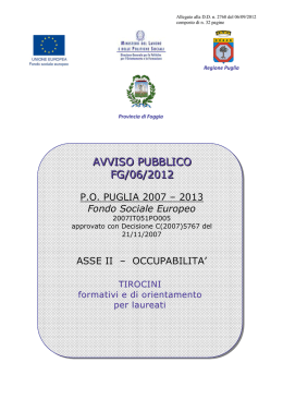 Leggi il Bando - Formazione.provincia.foggia.it
