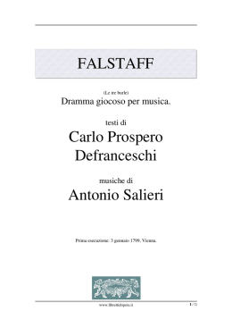 falstaff - Libretti d`opera italiani