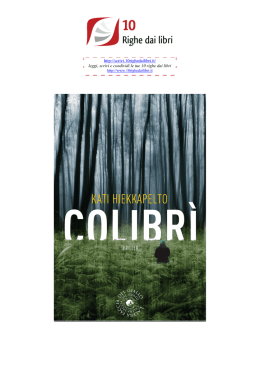 Colibrì - 10 righe dai libri