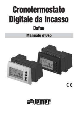 Cronotermostato Digitale da Incasso