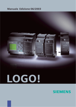 SIMATIC Manuale LOGO! - Industry Support Siemens