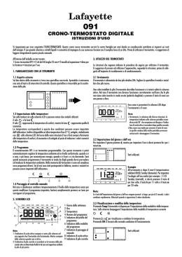 091 crono-termostato digitale