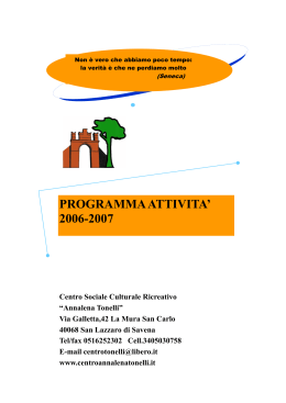 libretto programma 2006