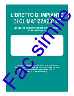modello libretto impianto