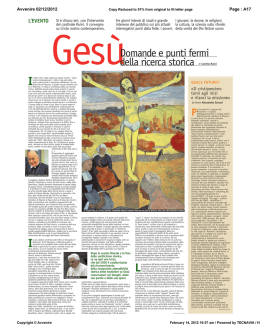 P Domande e punti fermi della ricerca storica di Camillo Ruini