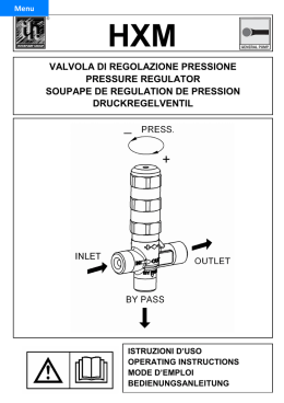 valvola di regolazione pressione pressure regulator