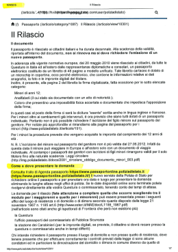II Rilascio - comuninrete.at.it