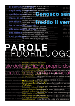 Parole Fuoriluogo - Paolo Pascutto Works
