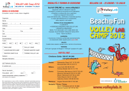 volantino 2012 del camp
