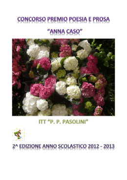 Seconda Edizione - I.T.S . "Pier Paolo Pasolini"