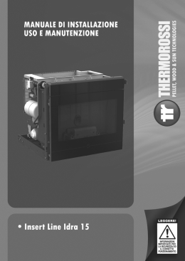 Manuale d`installazione, uso e manutenzione
