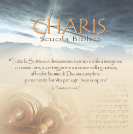 depliant Scuola Biblica CHARIS