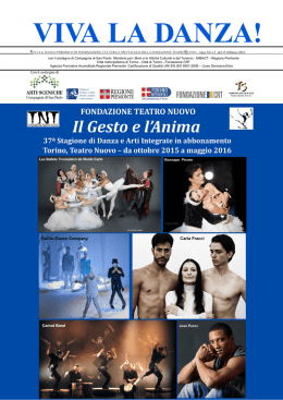 viva la danza! - Fondazione Teatro Nuovo Torino