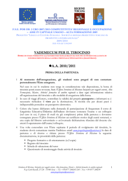 Moduli - Universit&agrave; per Stranieri di Siena