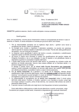Nota - istituto comprensivo del chiese