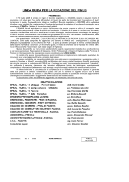 linea guida per la redazione del pimus