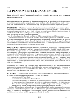 la pensione delle casalinghe