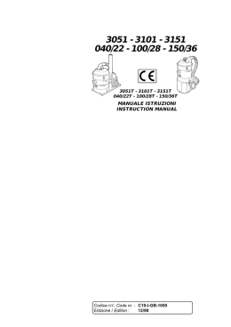 manuale istruzioni instruction manual