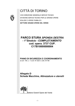 Schede macchine, attrezzature e utensili