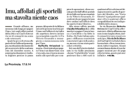 Imu, affollati gli sportelli