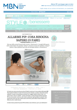 Cosa bisogna sapere (o fare)