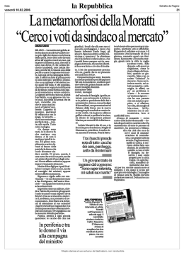 La metamorfosi della Moratti: "Cerco i voti da sindaco al mercato"