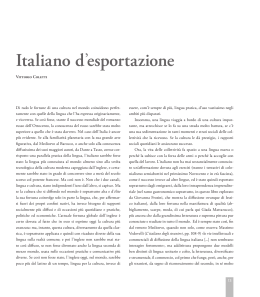 Vittorio Coletti, Italiano d`esportazione, in Italiano per il mondo
