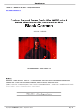 Black Carmen - Cinemafrica