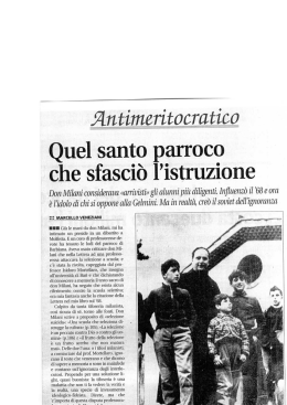 Quel santo parroco - Centro Formazione e Ricerca Don Lorenzo