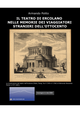 il teatro di ercolano nelle memorie dei viaggiatori