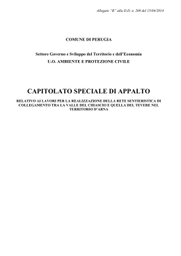 capitolato speciale di appalto