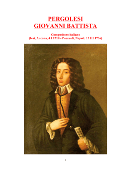 Pergolesi Giovanni Battista