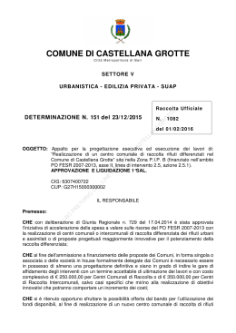 COMUNE DI CASTELLANA GROTTE
