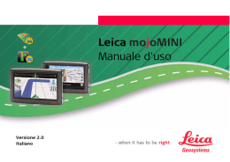 Leica Manuale d`uso