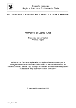 175_PDL - Consiglio regionale - Regione Autonoma Friuli Venezia