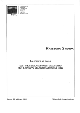 la stampa ne parla - Filctem Cgil Viterbo