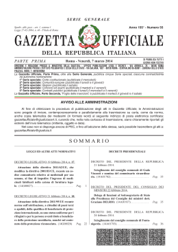 Decreto Ministeriale 10 febbraio 2014