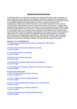 Istruzione e formazione professionale