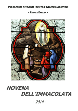 novena dell`immacolata - Parrocchia SS Filippo e Giacomo Finale