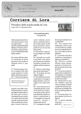 Corriere di Lora - Premio Severo Ghioldi